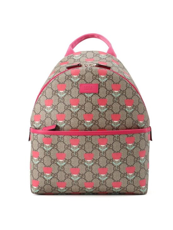 Gucci Backpack Flower Print Children\'s GG Supreme Leather Kids Kim Seung Young main image 8